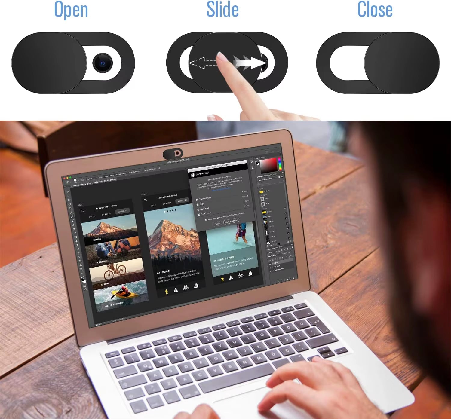Protect Your Privacy with Our Ultra-Thin Webcam Cover Shutter - Perfect for Laptops, Tablets, and Mobile Devices!