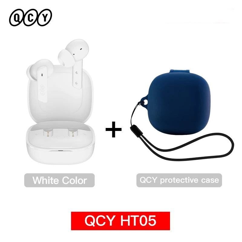 Experience Ultimate Sound with HT05 ANC Wireless Earphones - 40dB Noise Cancelling, Bluetooth 5.2, and 6-Mic ENC for Crystal Clear Calls