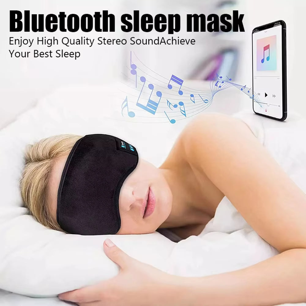 Experience Ultimate Comfort with Fone Bluetooth Sports Sleeping Headband - Wireless Music Eye Mask Headphones