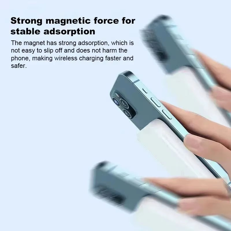 5000mAh Magnetic Power Bank - Portable Wireless Charger for iPhone 15 Series and Samsung - Fast Charging, Sleek Design