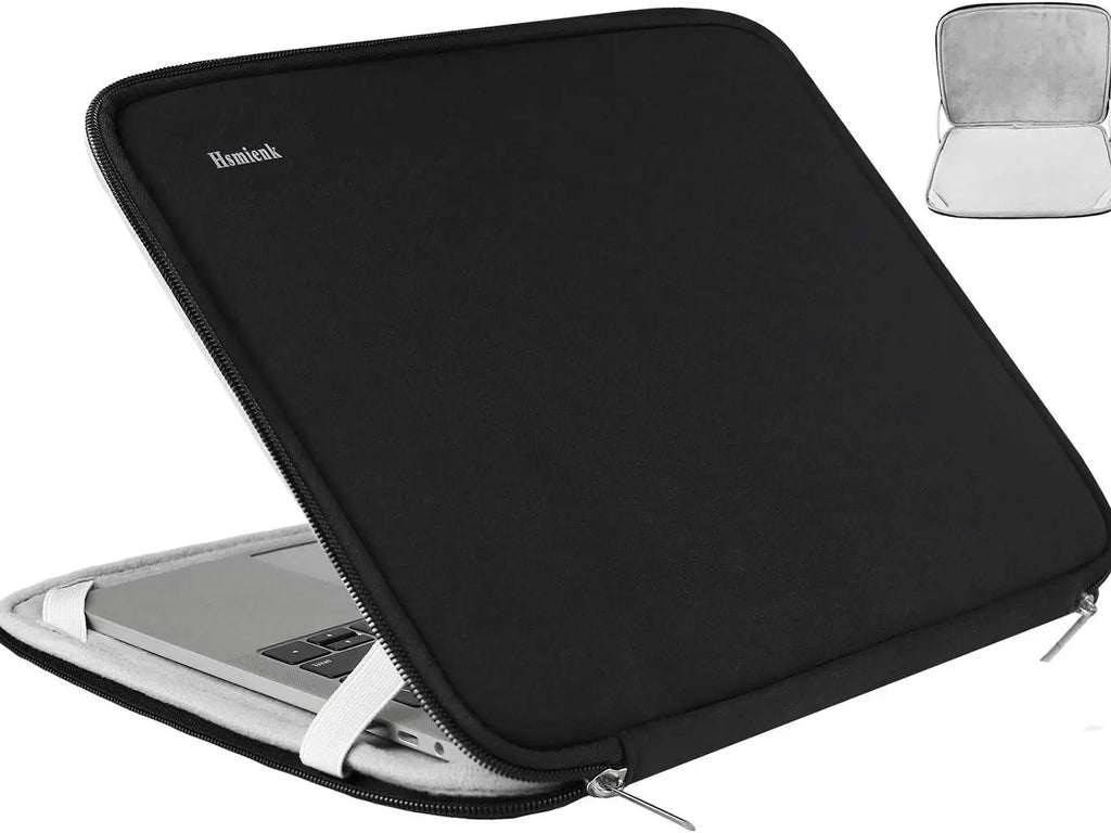 Sleek and Sturdy 15.6 Inch Laptop Sleeve - Shockproof Protection for HP, ASUS, Lenovo, and Acer Laptops in Classic Black