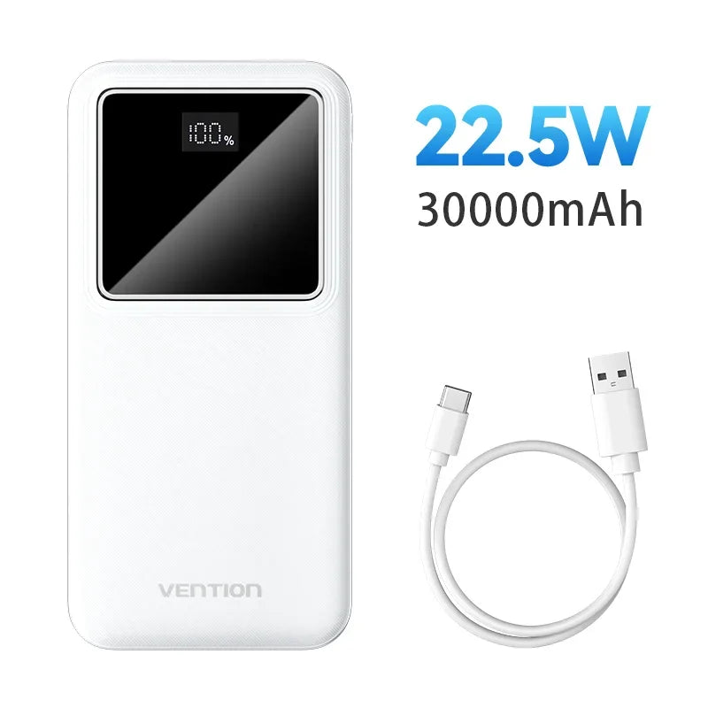 Power Up Your Devices with the 30000mAh PD 22.5W Fast Charging Power Bank - Ideal for Xiaomi, Poco, iPhone, Samsung, and iPad!