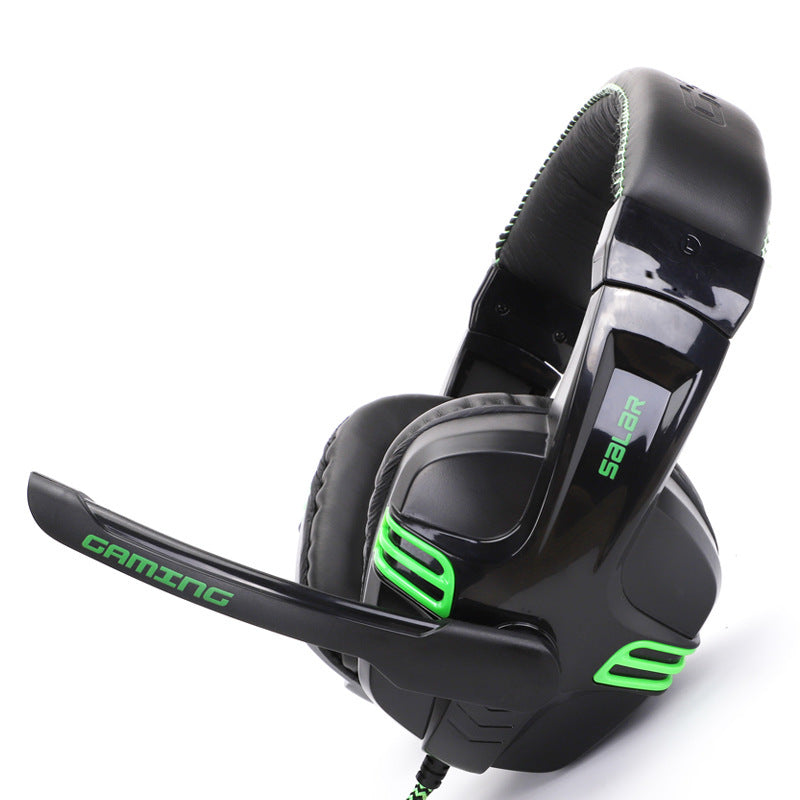 Immersive Gaming Experience: Wired Headset with Subwoofer & Microphone