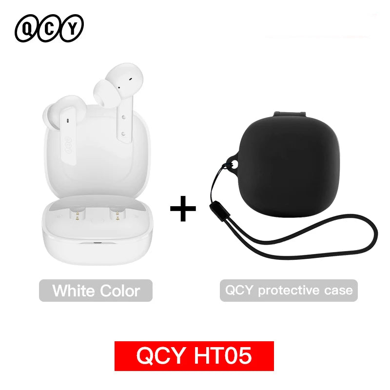 Experience Ultimate Sound with HT05 ANC Wireless Earphones - 40dB Noise Cancelling, Bluetooth 5.2, and 6-Mic ENC for Crystal Clear Calls
