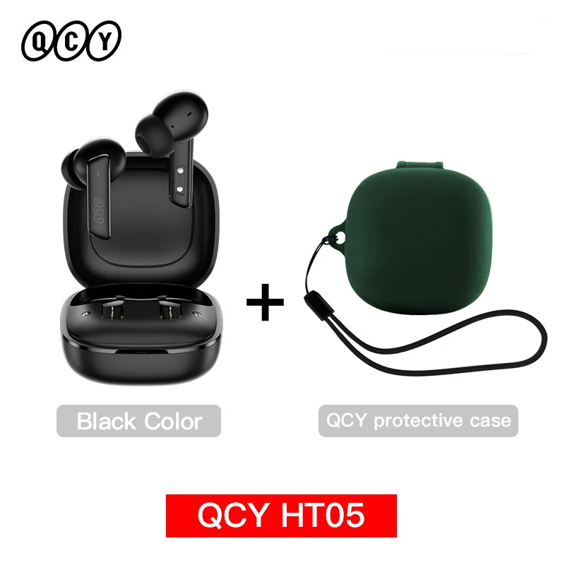 Experience Ultimate Sound with HT05 ANC Wireless Earphones - 40dB Noise Cancelling, Bluetooth 5.2, and 6-Mic ENC for Crystal Clear Calls