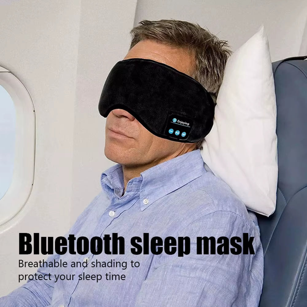 Experience Ultimate Comfort with Fone Bluetooth Sports Sleeping Headband - Wireless Music Eye Mask Headphones