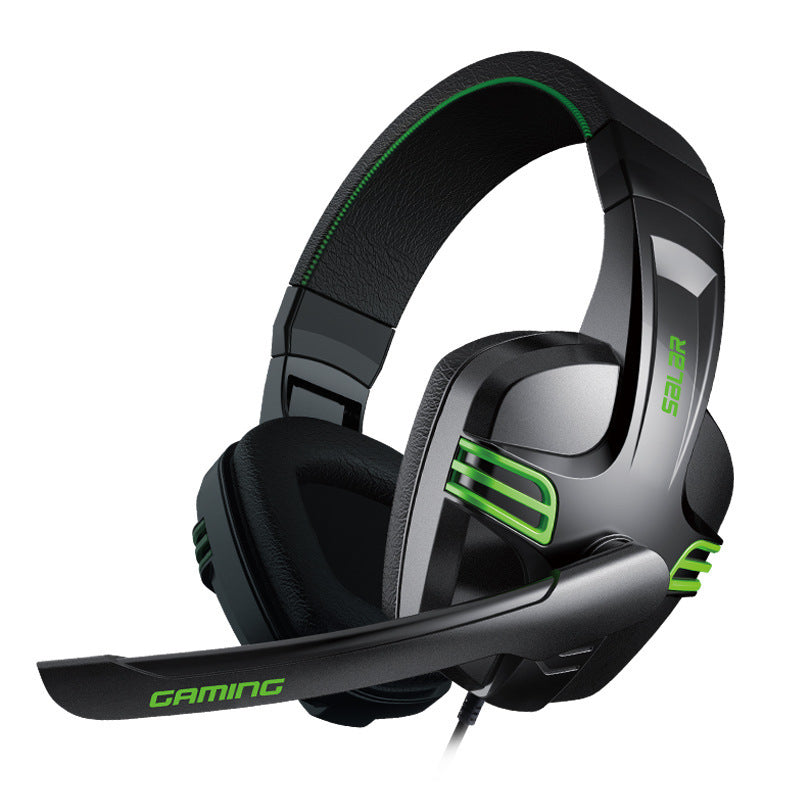 Immersive Gaming Experience: Wired Headset with Subwoofer & Microphone