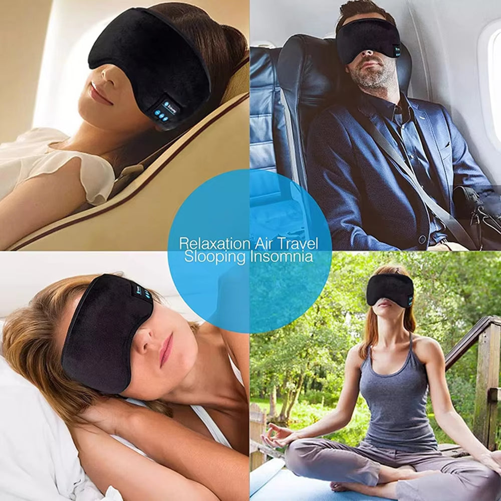 Experience Ultimate Comfort with Fone Bluetooth Sports Sleeping Headband - Wireless Music Eye Mask Headphones