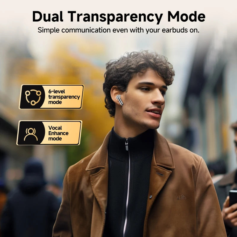 Experience Unmatched Sound Quality with QCY MeloBuds Pro ANC Bluetooth 5.3 Earphones - 34 Hours of Playtime, 6 Mic Technology, and Adaptive Noise Cancellation
