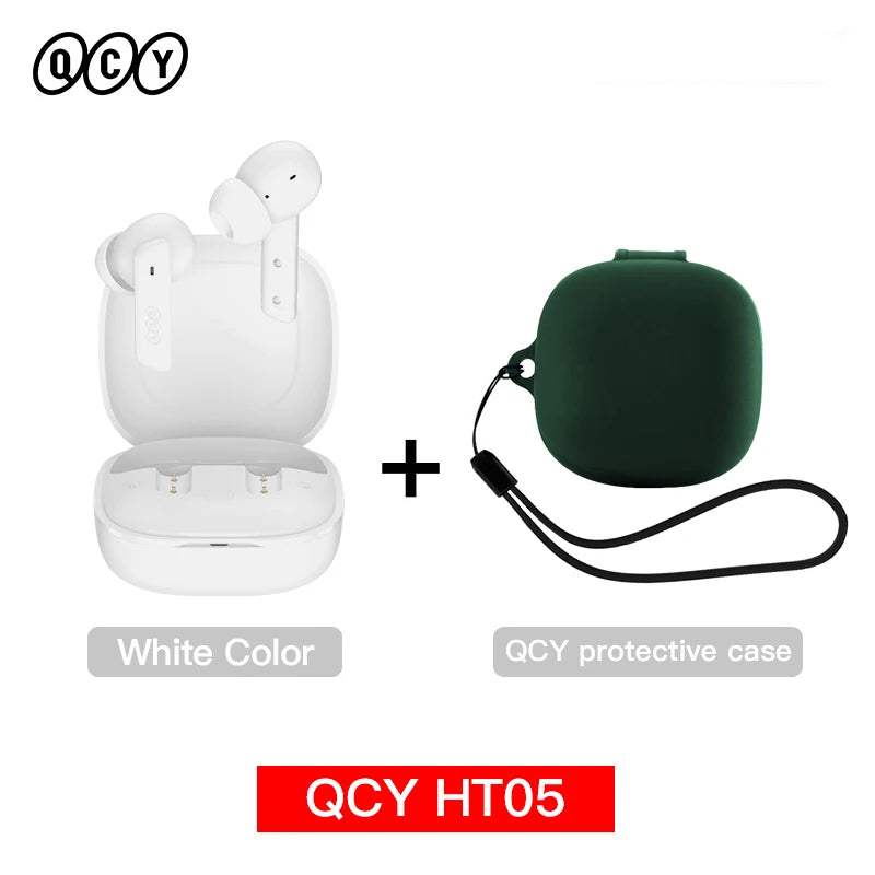 Experience Ultimate Sound with HT05 ANC Wireless Earphones - 40dB Noise Cancelling, Bluetooth 5.2, and 6-Mic ENC for Crystal Clear Calls