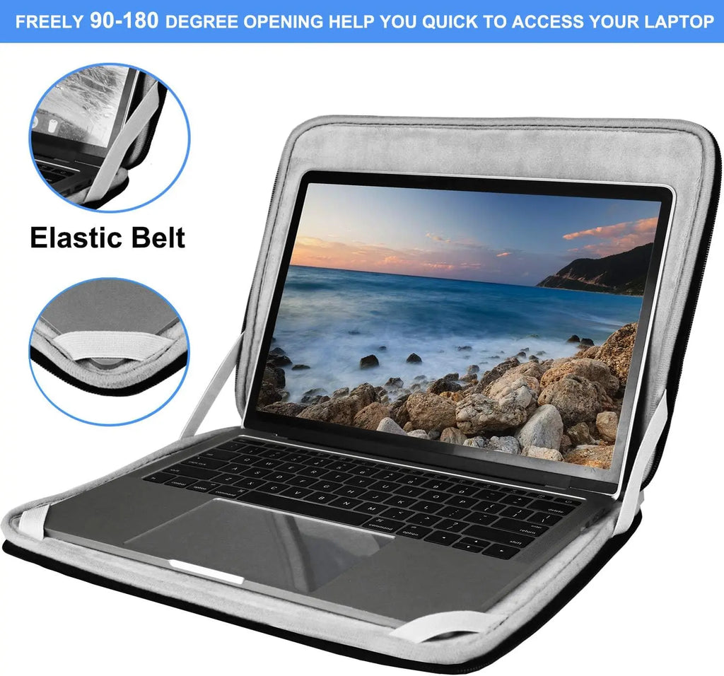 Sleek and Sturdy 15.6 Inch Laptop Sleeve - Shockproof Protection for HP, ASUS, Lenovo, and Acer Laptops in Classic Black