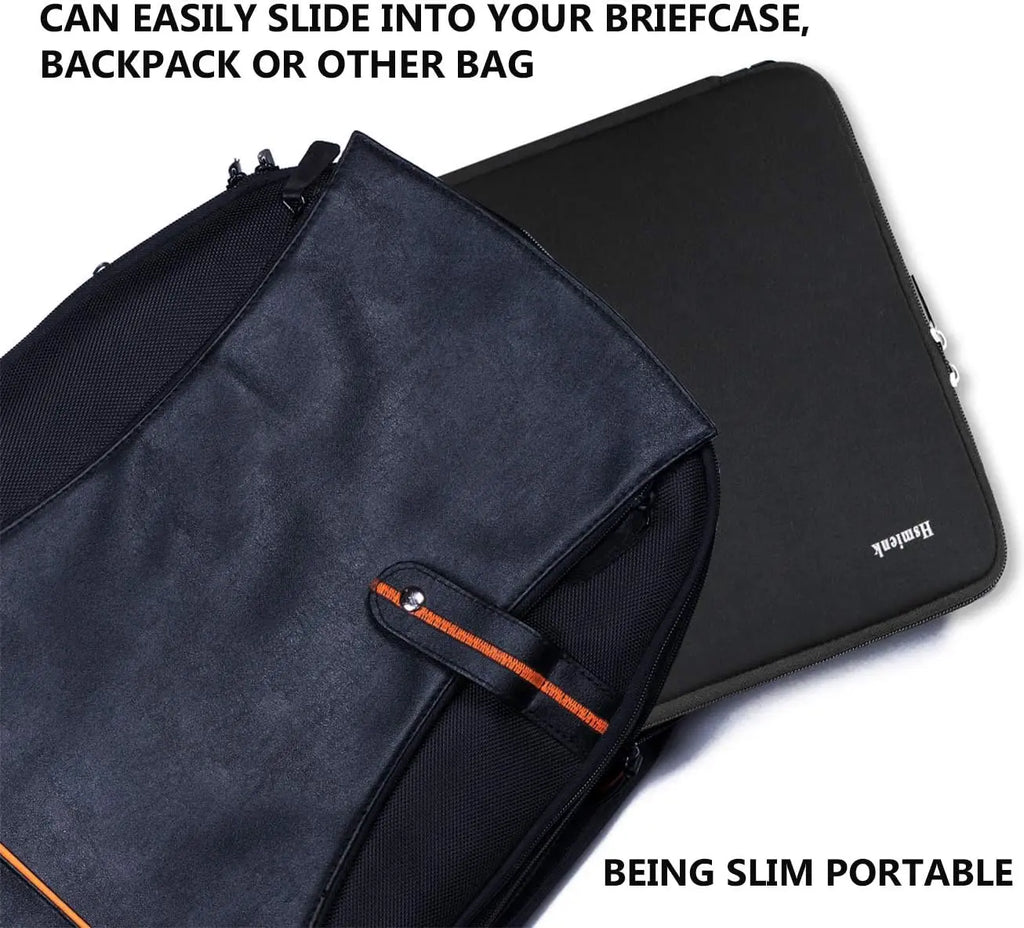 Sleek and Sturdy 15.6 Inch Laptop Sleeve - Shockproof Protection for HP, ASUS, Lenovo, and Acer Laptops in Classic Black