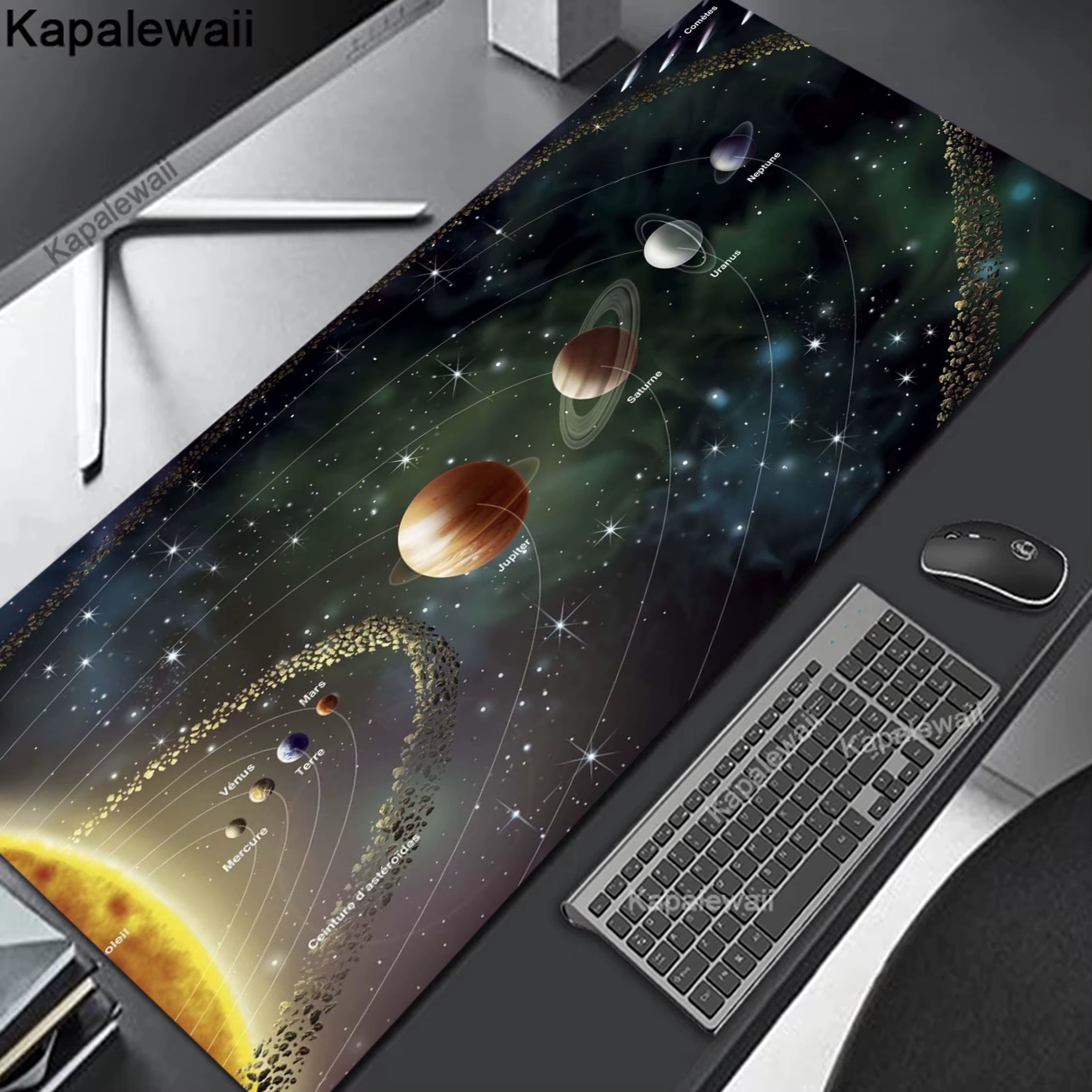 Experience Ultimate Gaming Precision with Our Extended 900x400mm Rubber Mouse Pad - Perfect for Gamers and Office Use!