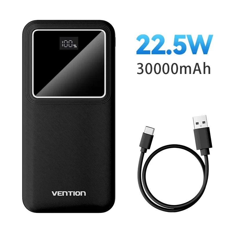Power Up Your Devices with the 30000mAh PD 22.5W Fast Charging Power Bank - Ideal for Xiaomi, Poco, iPhone, Samsung, and iPad!